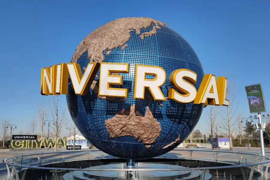 Scenery of Universal Studios Beijing tourist spot