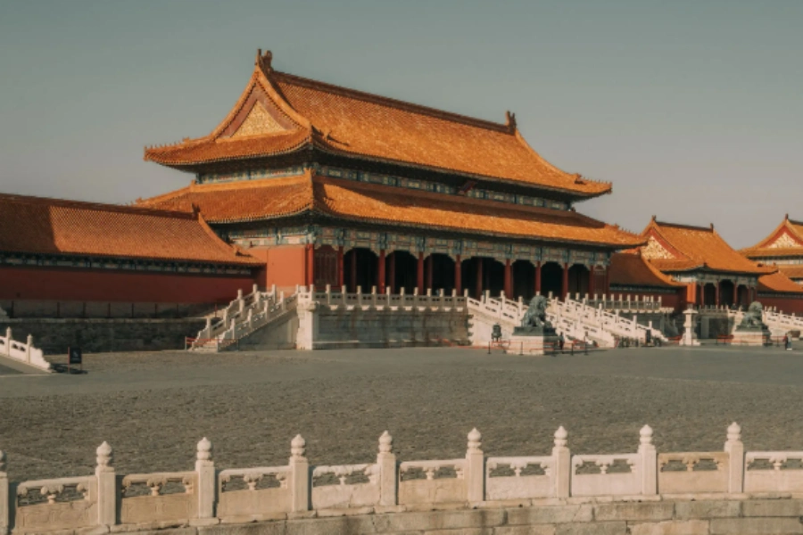 Exterior view of Forbidden City Beijing