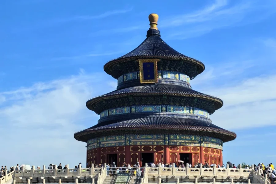 Temple of Heaven ancient sacrificial building in Beijing
