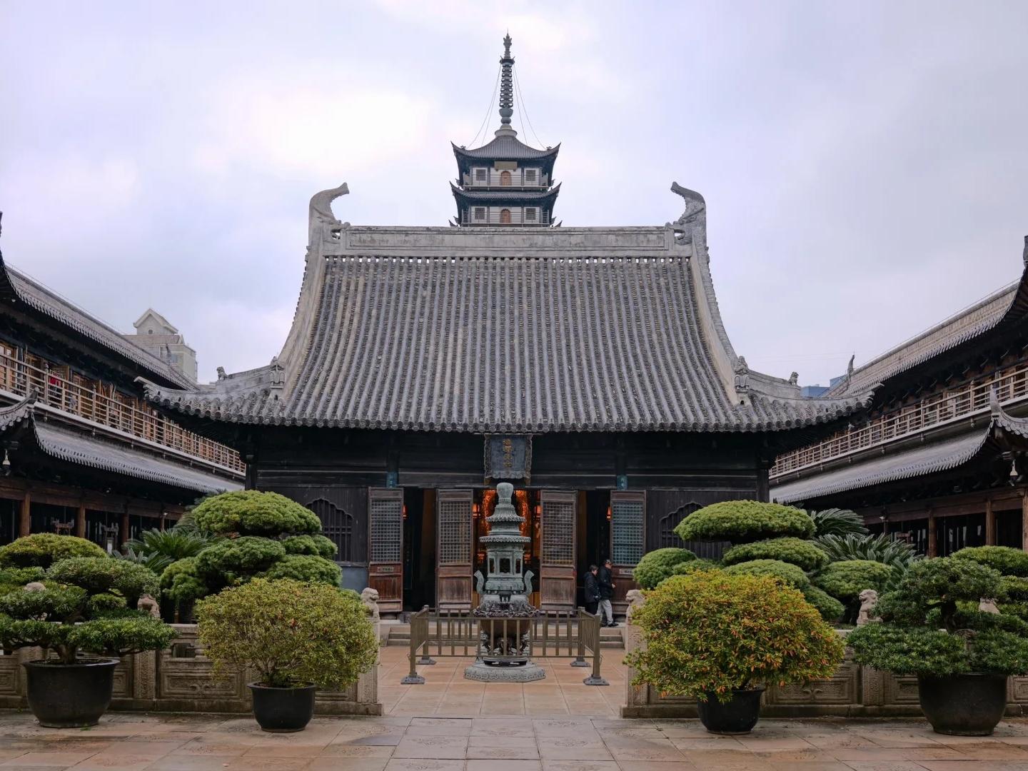 Ancient Zhenru Temple complex in Shanghai