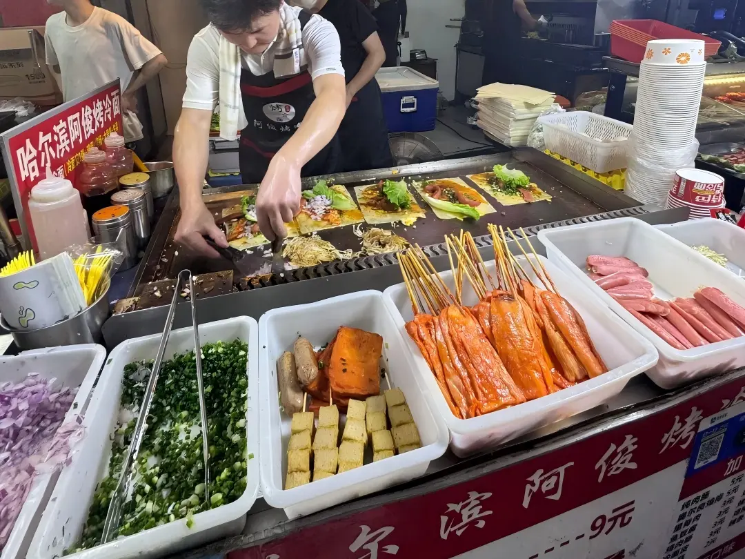Night Market Grilled Cold Noodles, Hangzhou