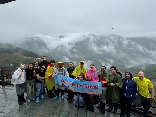 Visitors Enjoy Guilin Longji Rice Terraces Tour Visitors Enjoy Guilin Longji Rice Terraces Tour