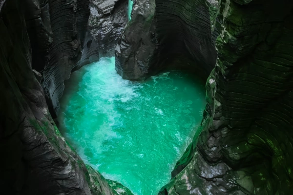 Clear mountain streams and primitive canyon views