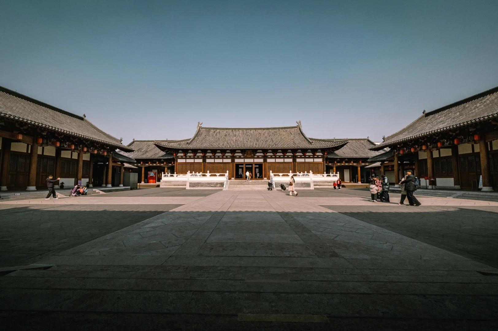 Hangzhou Deshou Palace Museum Song Style Symmetrical Courtyard View
