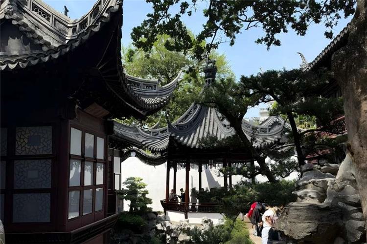 Ming-Dynasty Yuyuan Classical Garden Yuyuan Garden in Shanghai showing classical Jiangnan private garden with ancient pavilions, rockeries, ponds and traditional Chinese architecture