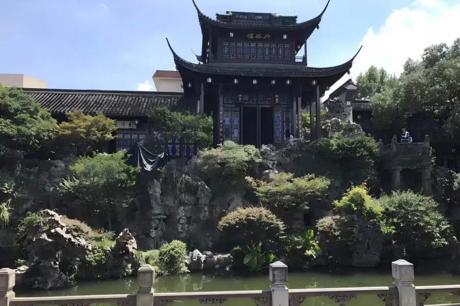 Former Residence of Hu Xueyan in Hangzhou showing luxurious late Qing mansion with exquisite carvings and private garden landscapes