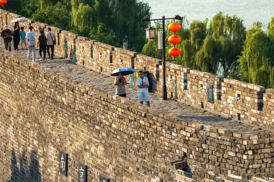 Ancient grand Ming Dynasty stone city wall