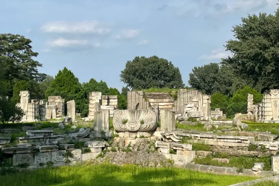 Historic ruins of the grand imperial garden