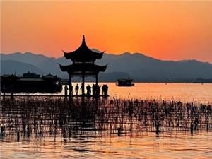 Sunset over the West Lake