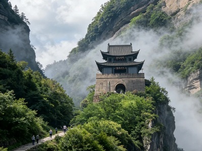 Jianmen Pass Misty Ancient Mountain Pass Tour from Guangyuan Sichuan