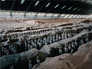 Terracotta Army Excavation Pit Rows of Pottery Soldiers Xi'an Cultural Tour