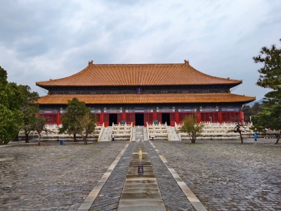 Beijing Ming Tombs Changling Ling'en Hall ancient imperial hall view
