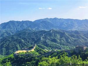 Badaling Great Wall Beijing winding ancient stone wall across green mountain ridges UNESCO world heritage landmark tour