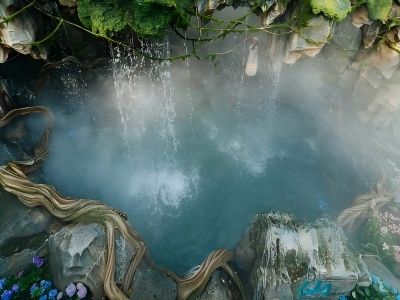 Julong Waterfall in Lingshan Scenic Area from Hangzhou