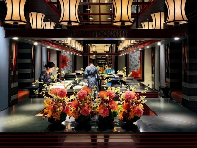 Elegant vintage Chinese lobby of Jinsha Hall Hangzhou Elegant vintage Chinese lobby of Jinsha Hall Hangzhou