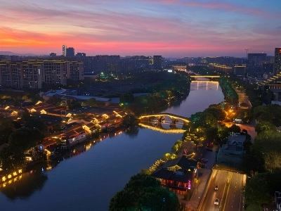 Night View of Grand Canal Hangzhou Section