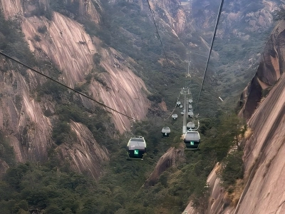 Cable Car in Huangshan Mountain