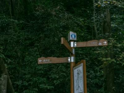 Signpost along the Shili Langdang Trail