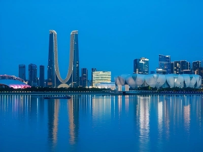 Night View of Hangzhou Olympic Sports Center