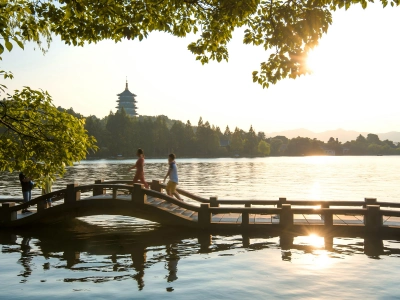 Leifeng Pagoda West Lake Hangzhou Morning View