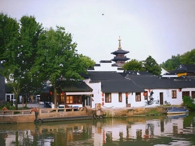Ancient Pagoda & Water Town Houses Suzhou