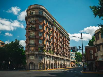 Wukang Road historic building in Shanghai French Concession with European architecture