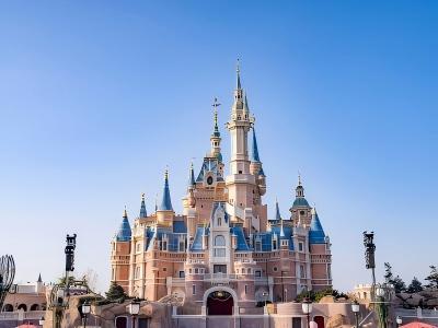 Shanghai Disneyland Castle on a sunny day