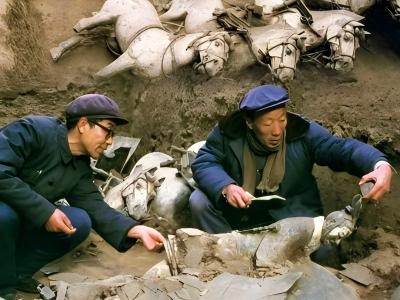 Archaeologists in the last century were restoring the Terracotta Army