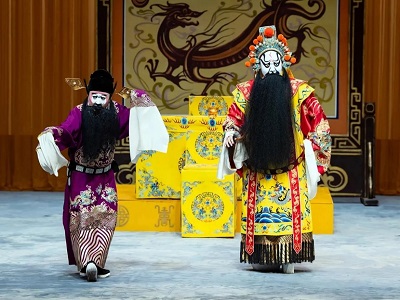 Clown and Still Roles in Peking Opera Performance