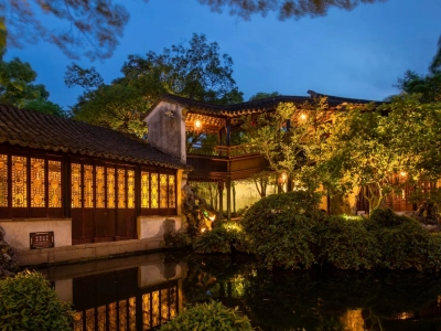 Tongli Ancient Town Garden Night View Tongli Ancient Town Garden Night View