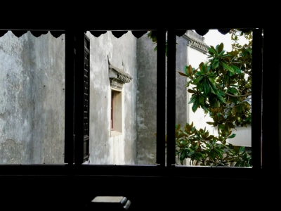 Jiayin Hall Antique Wooden Window View Jiayin Hall Antique Wooden Window View