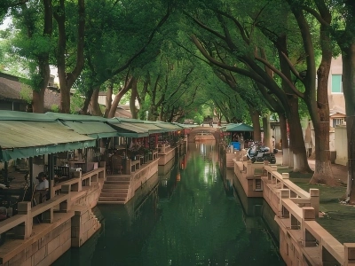 Canal View in Tongli Water Town