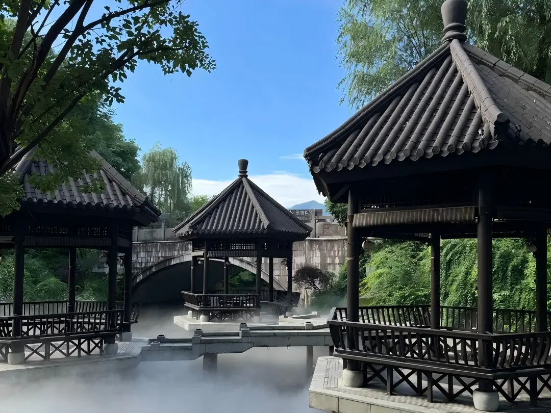 Chinese Pavilion Courtyard at Hangzhou Resort