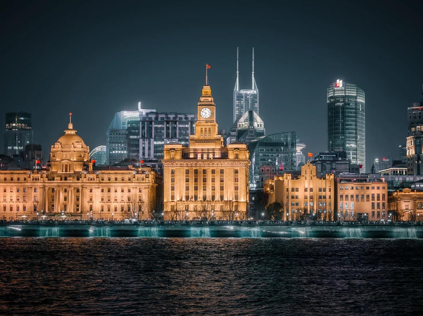 The Bund Historic Buildings Night View