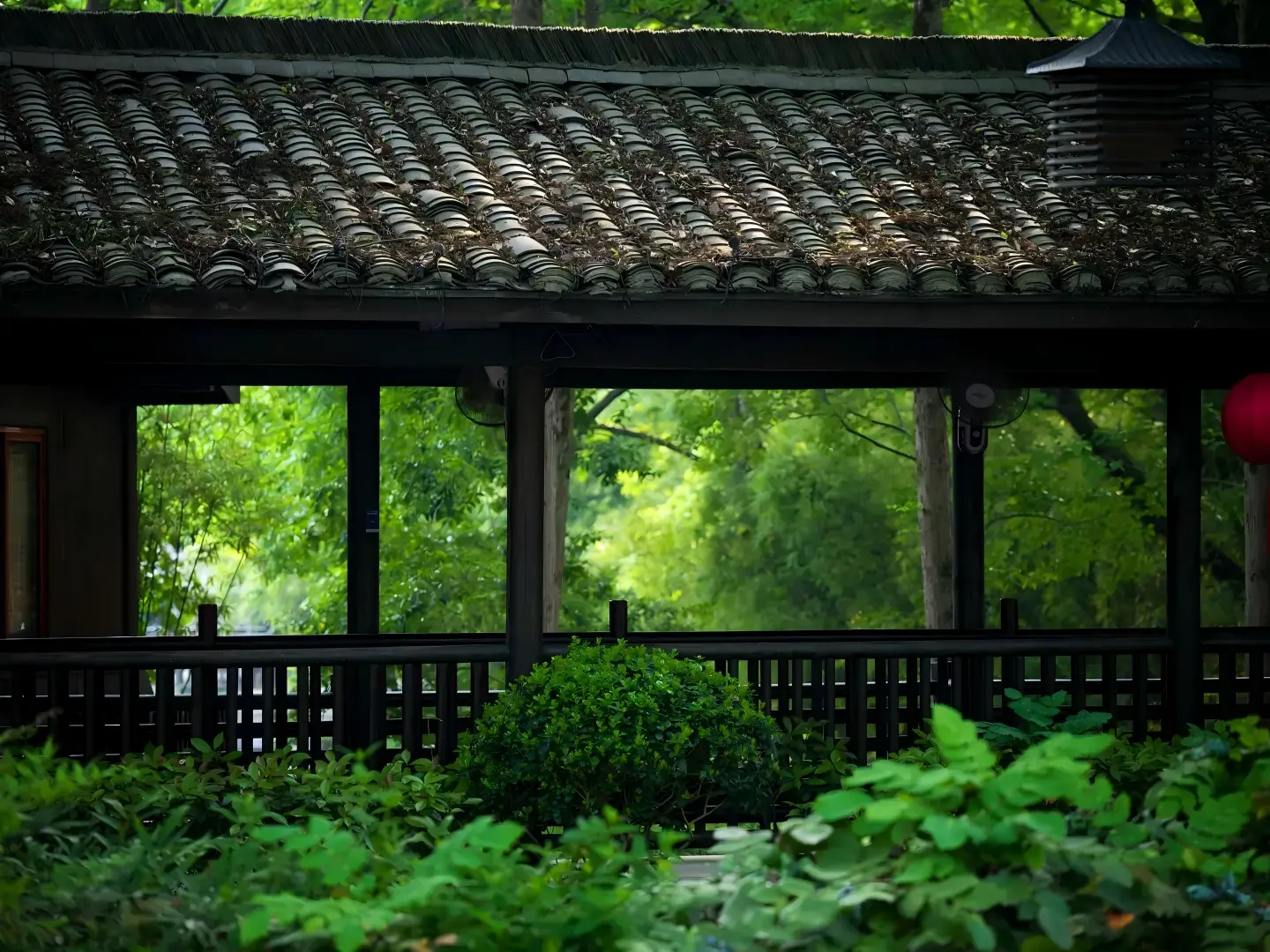 Traditional Pavilion in Xixi Wetland